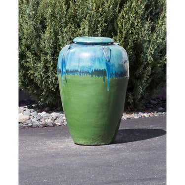 Amphora FNT3399 Ceramic Vase Complete Fountain Kit Vase Fountain Blue Thumb